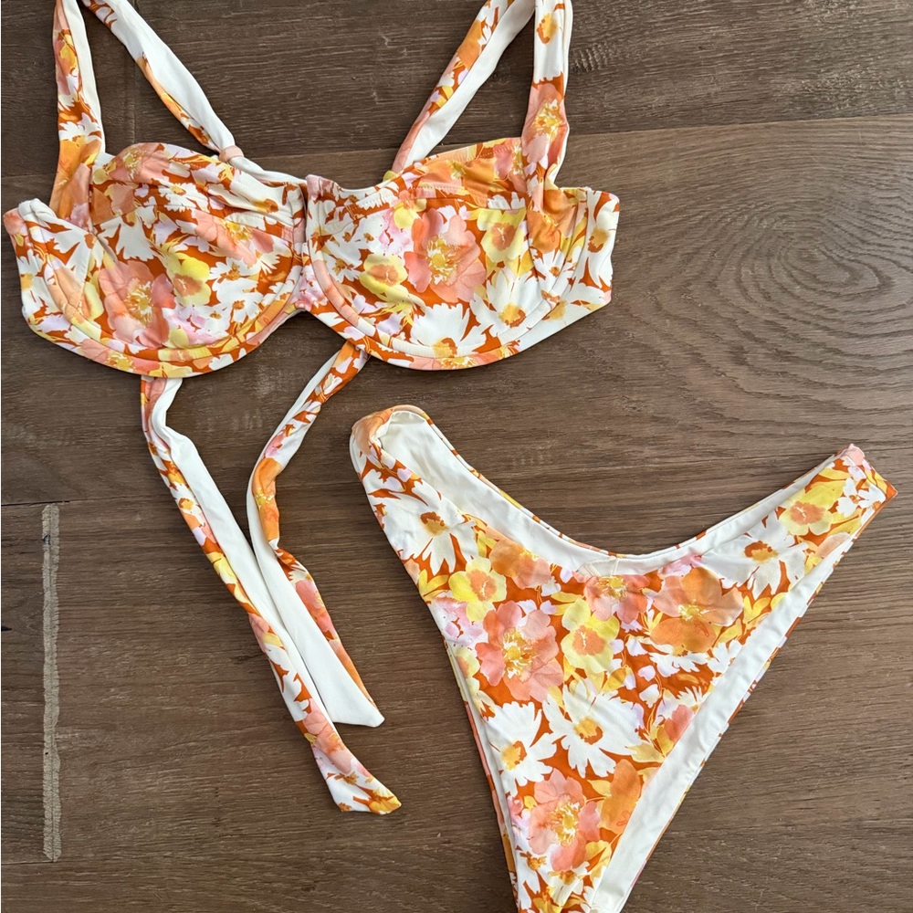 L*Space Floral Bikini Top